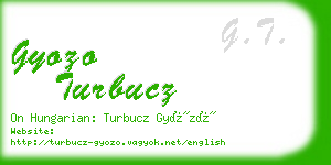 gyozo turbucz business card